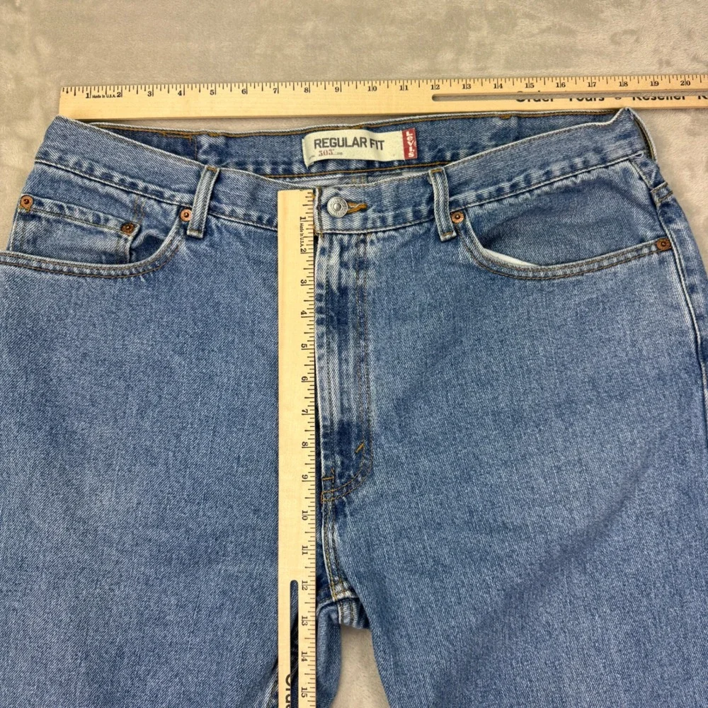 Vintage Levis 505 Jeans Mens 40x32 (Fit 36x30) Regular Straight‎ Denim Y2K 2001